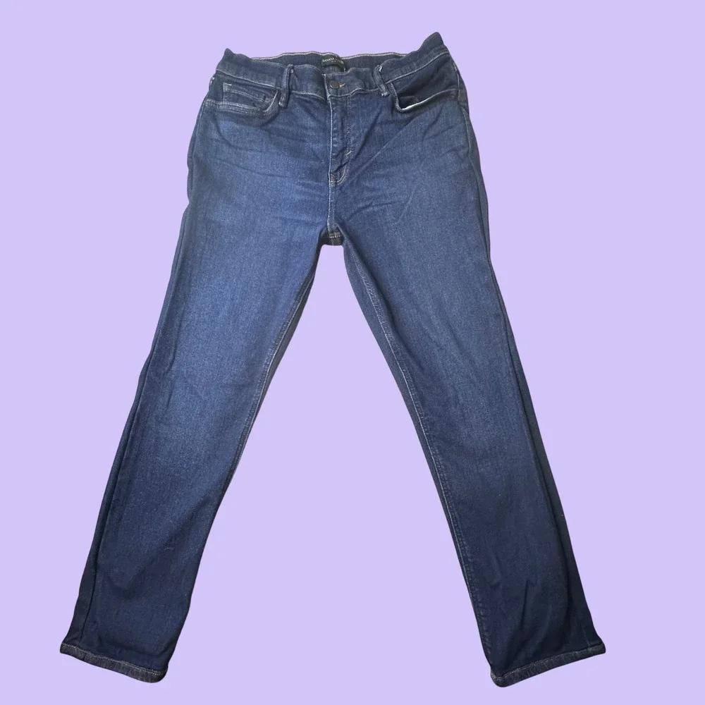 Banana Republic Jeans Mens 33x30 (31x26) Blue Moveluxe Slim Fit Jump Wash Denim